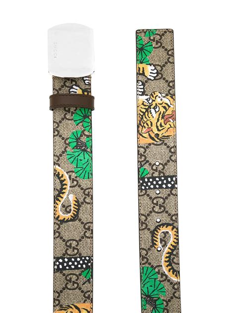 gucci bengal tiger print belt|gucci tiger clothing.